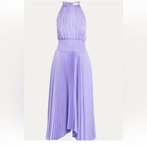 ALC pleated satin dress